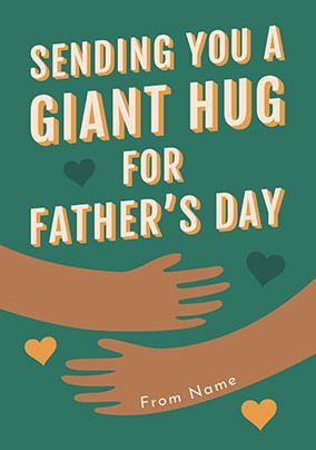 Giant Hug Personalised Father's Day Card