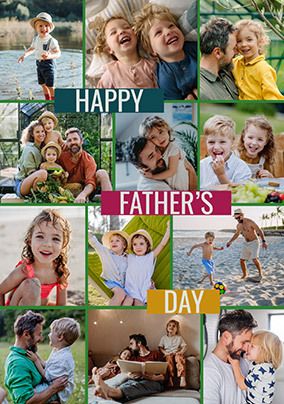 Happy Father's Day Giant Multi Photo Card