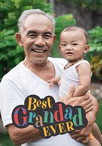 Best Grandad Ever Giant Father's Day Photo Card