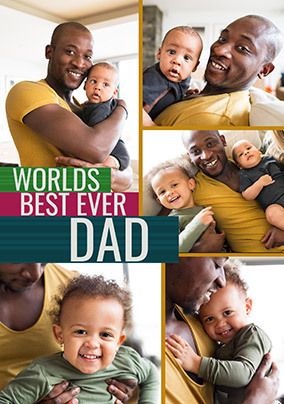 Best Dad Ever Giant Photo Father's Day Card