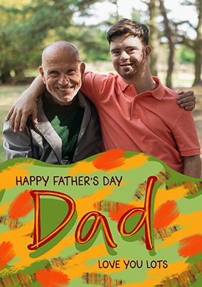 Happy Father's Day Dad Giant Photo Card