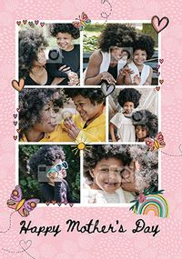 6 Photo Mothers Day Card