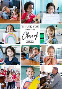 Class of 2022 Thank You Teacher Giant Photo Card