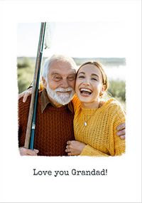 Love You Grandad Single Photo Card