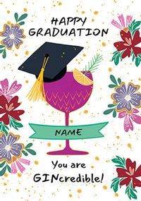 Gin-Credible Graduation Card