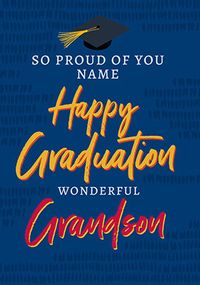 Tap to view Wonderful Grandson Graduation Card