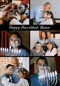 Tap to view Multi Photo Hanukkah Card