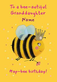Bee-autiful Granddaughter Birthday Card