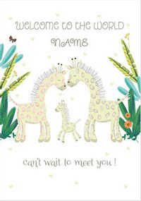 Tap to view Can't Wait To Meet  Giraffe You New Baby Card