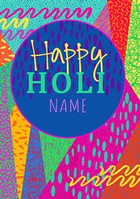 Tap to view Happy Holi Colourful Personalised Card