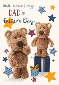 Barley Bear - Amazing Dad Father's Day Personalised Card