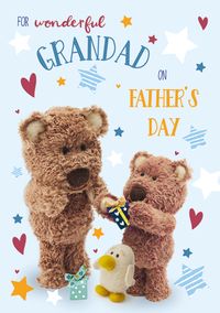 Barley Bear - Grandad on Father's Day Personalised Card