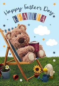 Tap to view Barley Bear - Grandpa Personalised Father's Day Card