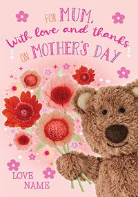 Barley Bear - Mummy Mother's Day Personalised Card