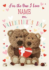 Barley Bear Personalised For You Valentine Card