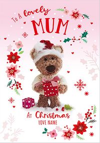 Tap to view Barley Bear - Lovely Mum Personalised Christmas Card