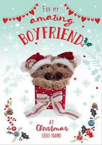 Tap to view Barley Bear - Boyfriend Personalised Christmas Card
