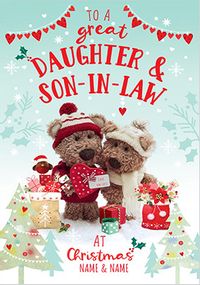 Tap to view Barley Bear - Daughter and Son in Law Christmas Card