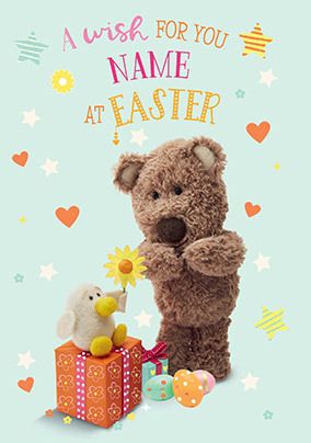 Barley Bear  Wish For Easter Card