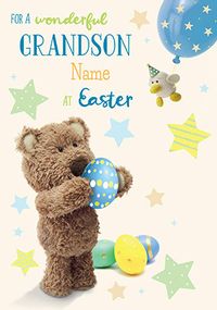 Tap to view Barley Bear Grandson Easter Card