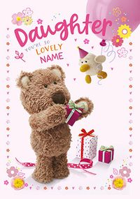 Barley Bear - Daughter Personalised Birthday Card