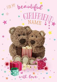 Tap to view Barley Bear - Girlfriend Birthday Personalised Card