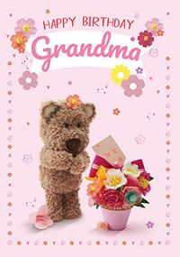 Tap to view Barley Bear - Grandma Personalised Birthday Card