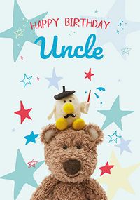 Barley Bear - Uncle Birthday Personalised Card