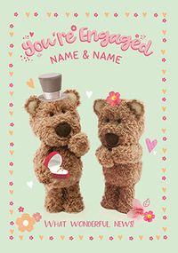 Barley Bear Personalised Engagement Card