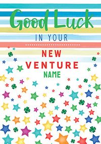 Good Luck in Your New Venture Personalised Card