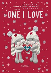 Hun Bun - One I Love Christmas Card