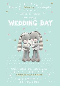 Tap to view Hun Bun - Lovely Couple Wedding Day Personalised Card
