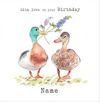 Ducks Personalised Birthday Card