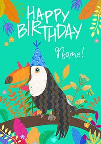 Tap to view Toucan Personalised Birthday Card
