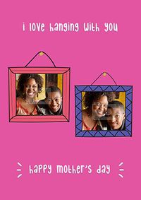 Love Hanging Photo Mothers Day Card