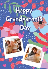 Tap to view Happy Grandparents' Day 2 Photo Floral Card