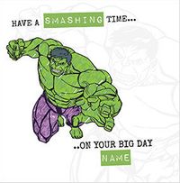 Tap to view Avengers Hulk Smashing Birthday Card