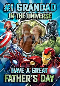 Avengers - #1 Grandad Photo Father's Day Card