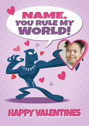 Black Panther - Photo Valentine's Day Card
