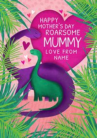 Tap to view Mummy Dinos Personalised Mothers Day Card
