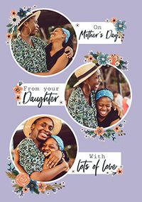 Wonderful Daughter Photo Mothers Day Card