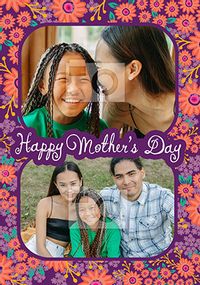 Tap to view 2 Photo Open Mothers Day  Photo Card