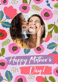 Floral Mother's Day Photo Card