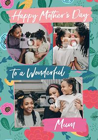 Tap to view Floral Mum Photo Mother's Day Card