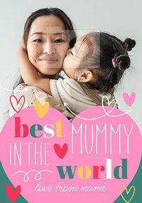 Tap to view Best Mummy in the World Photo Mother's Day Card