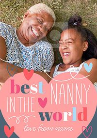 Best Nanny in the World Photo Mother's Day Card