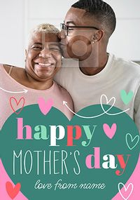 Happy Mother's Day Heart Photo Card