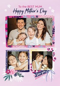 Best Mum Photo Mothers Day Card