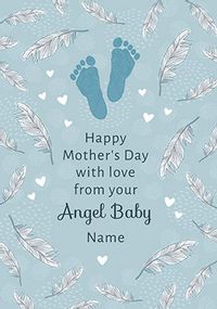Tap to view Blue Angel Baby Mother's Day personalised Card
