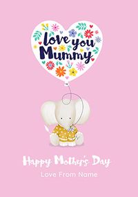 Tap to view Mummy Elephant Personalised Mothers Day card